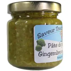 Pâte de Piment Vert Gingembre et Combava – Saveur Tradition Réunion