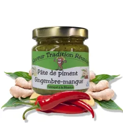 Saveur Tradition Reunion : pate de piment au gingembre-mangue