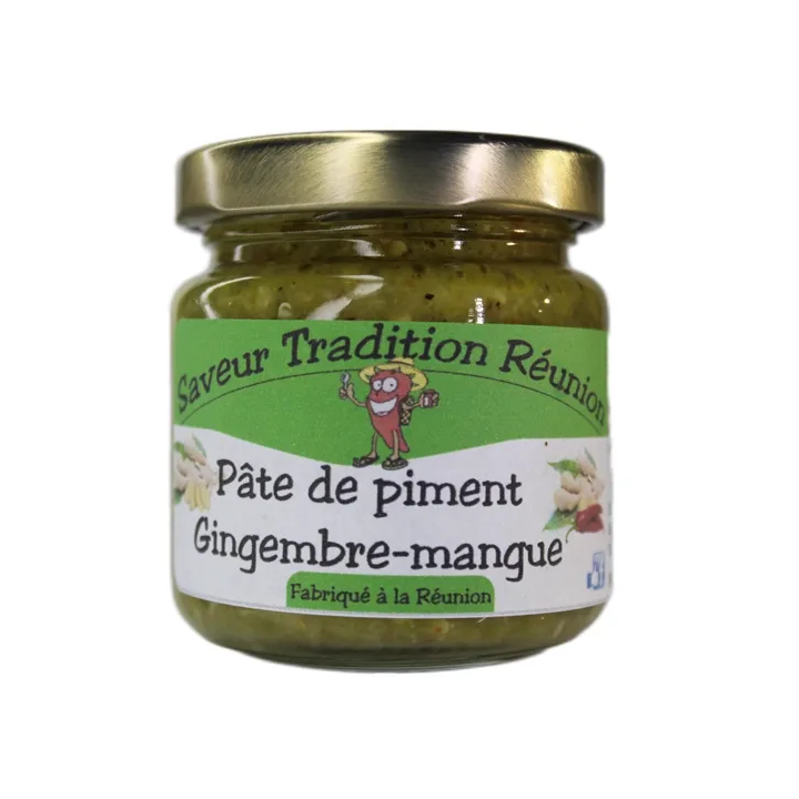 Saveur et Reunion : pate de piment au gingembre-mangue