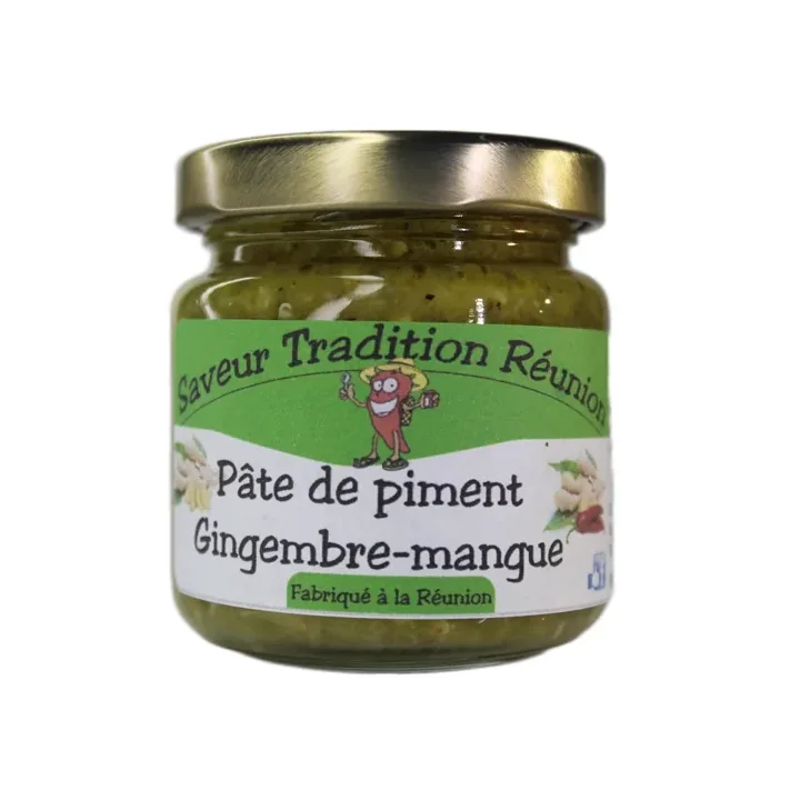 Saveur et Reunion : pate de piment au gingembre-mangue