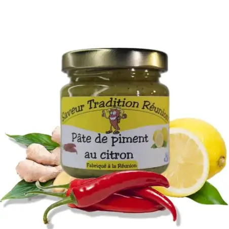 Saveur Tradition Reunion, pate de piment au citron, piment, sauce piquante, reunion