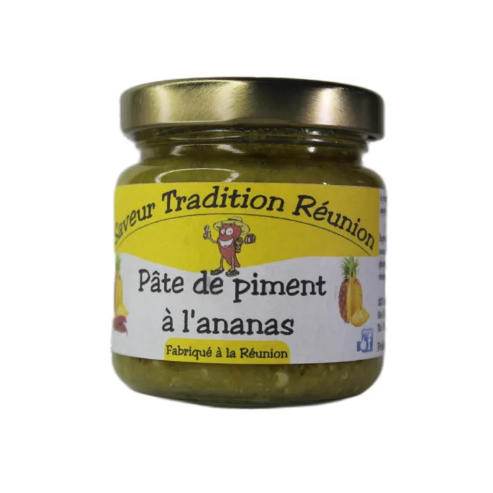 Pot de pâte de piment à l’ananas – piment oiseau et ananas Victoria