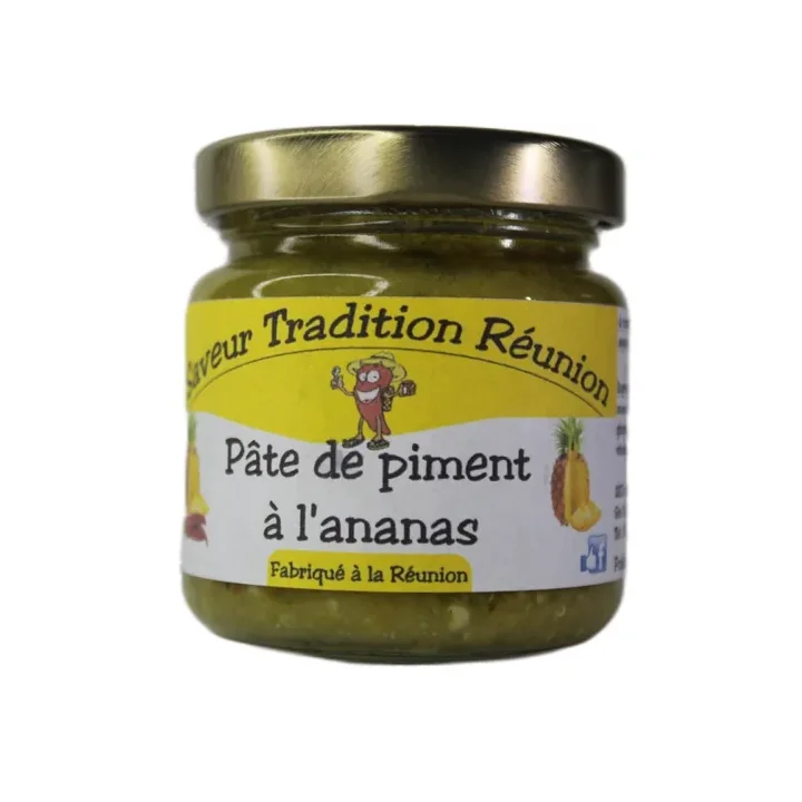 Pot de pâte de piment à l’ananas – piment oiseau et ananas Victoria