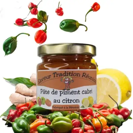 Saveur tradition reunion, pate de piment cabri au citron , piment, saveur et tradition, reunion, sauce piquante