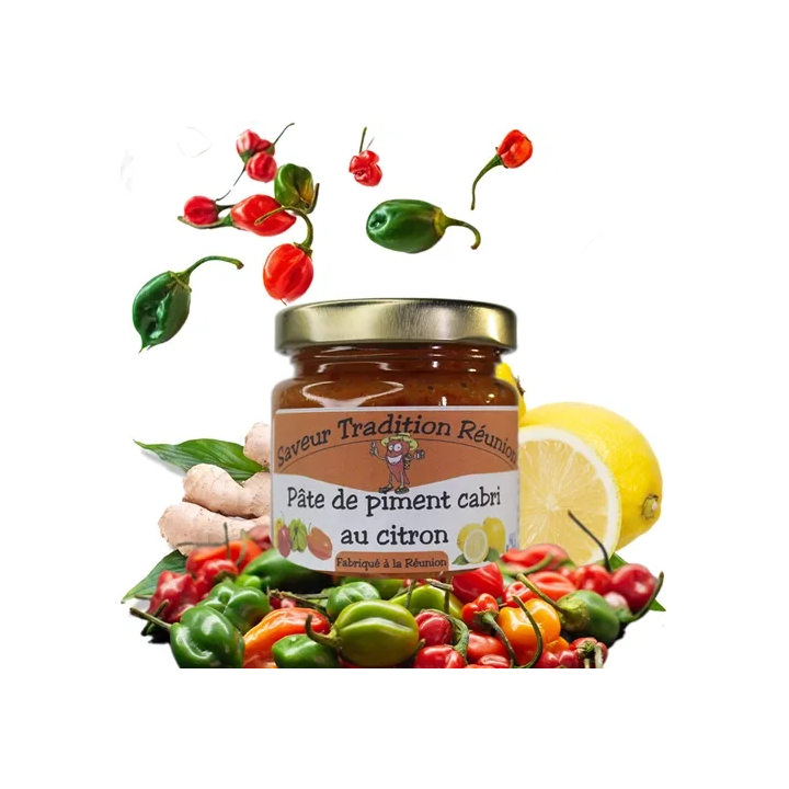 Saveur tradition reunion, pate de piment cabri au citron , piment, saveur et tradition, reunion, sauce piquante