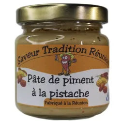 Saveur tradition reunion, pate de piment pistache , piment, saveur et tradition, reunion, sauce piquante