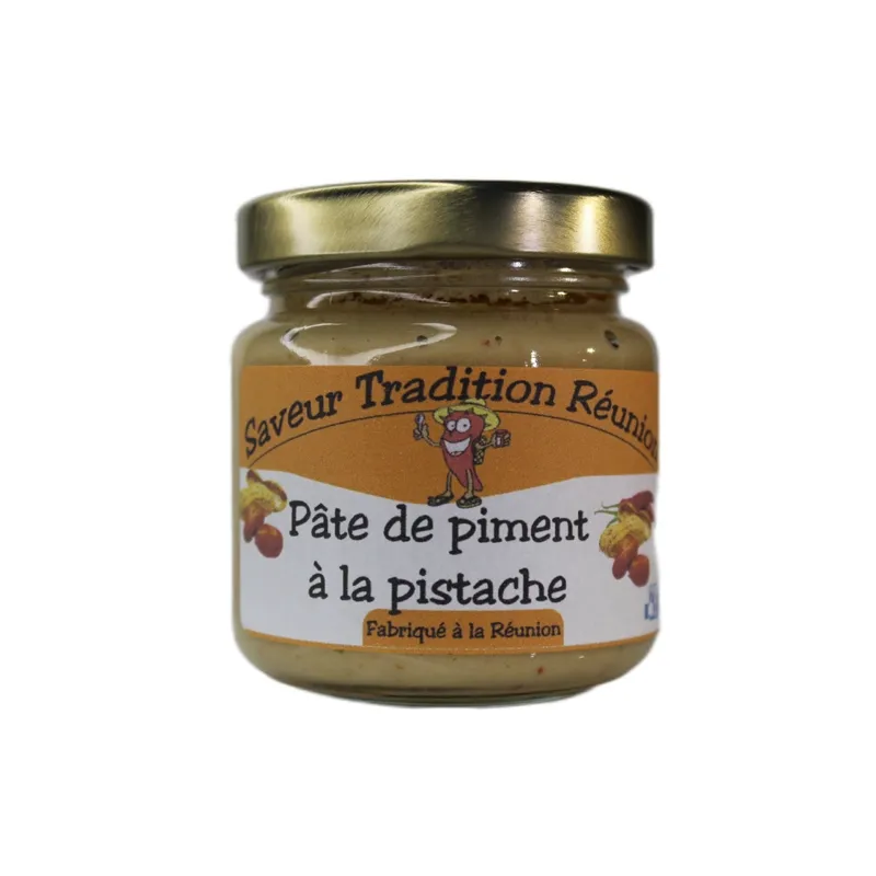 Saveur tradition reunion, pate de piment pistache , piment, saveur et tradition, reunion, sauce piquante