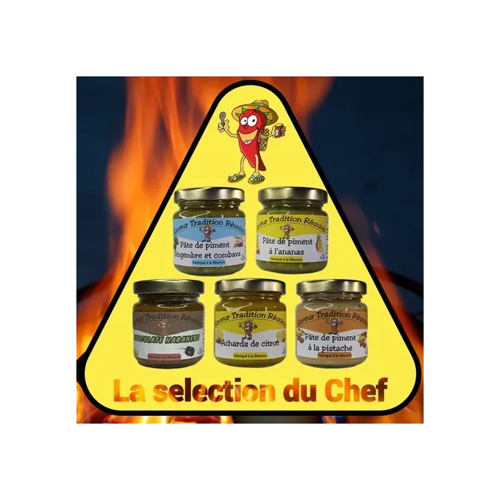 Saveur et tradition, reunion, la sélection du chef, pate de piment, piment, sauce piquante