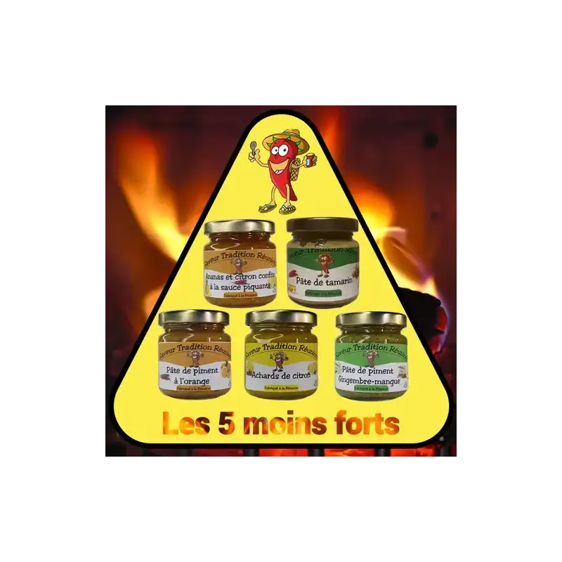 Pack “5 moins forts ” – Saveur Tradition Réunion