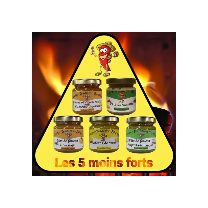 Pack “5 moins forts ” – Saveur Tradition Réunion
