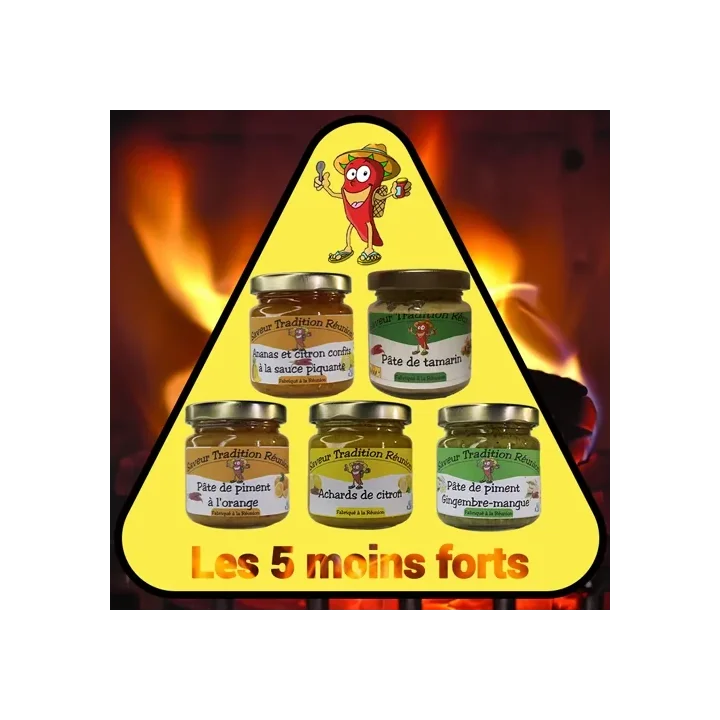 Pack “5 moins forts ” – Saveur Tradition Réunion