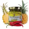 Texture de la pâte de piment à l’ananas – piment oiseau et ananas Victoria