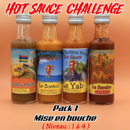 Pack 1 Hot Sauce Challenge – Sauces Piquantes Réunionnaises