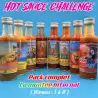 Pack Complet Hot Sauce Challenge – 8 sauces piquantes artisanales Saveur Tradition Réunion - un défi façon Hot Ones.