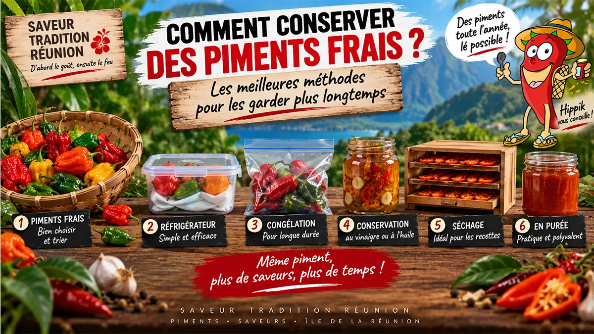Comment conserver des piments frais plus longtemps