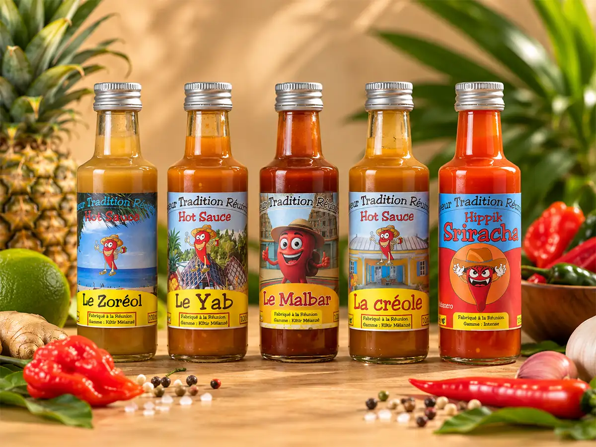 Sauces piquantes artisanales Saveur Tradition Réunion