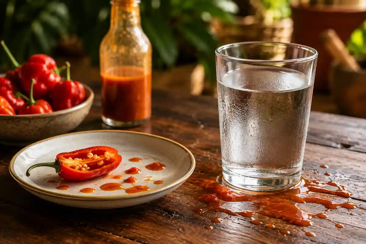 Pourquoi l’eau ne calme pas le feu du piment
